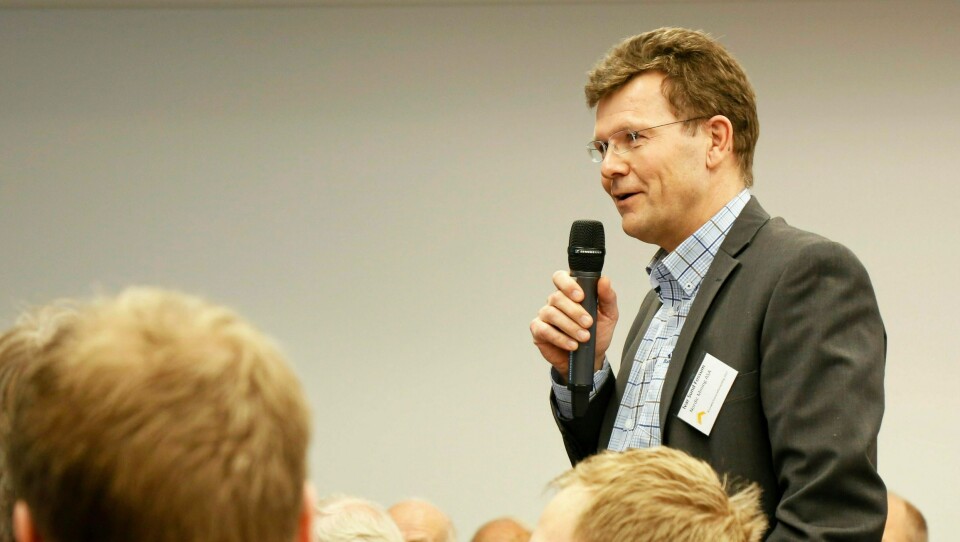 Adm. direktør Ivar Fossum i Nordic Mining har fått klarsignal til å starte driften i Engebø-prosjektet. Bildet ble tatt da han var på årsmøte Norsk Bergindustri i Oslo mars 2017.