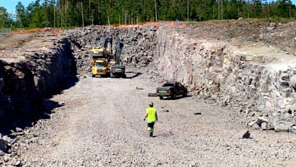 Søndre forskjæring Gråmunktunnellen.