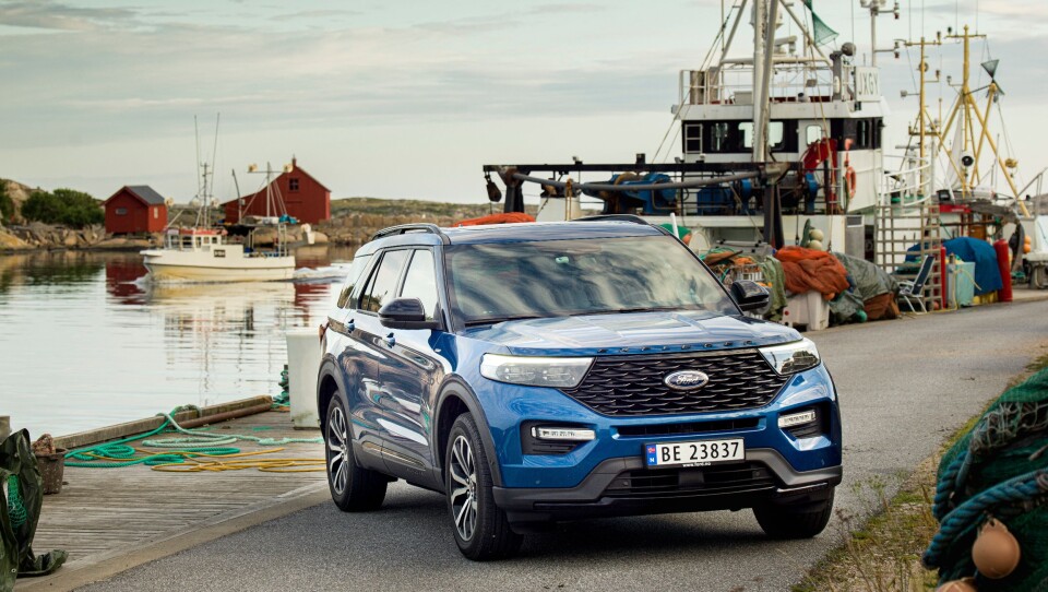 Ford Explorer PHEV er nå på plass i Norge.