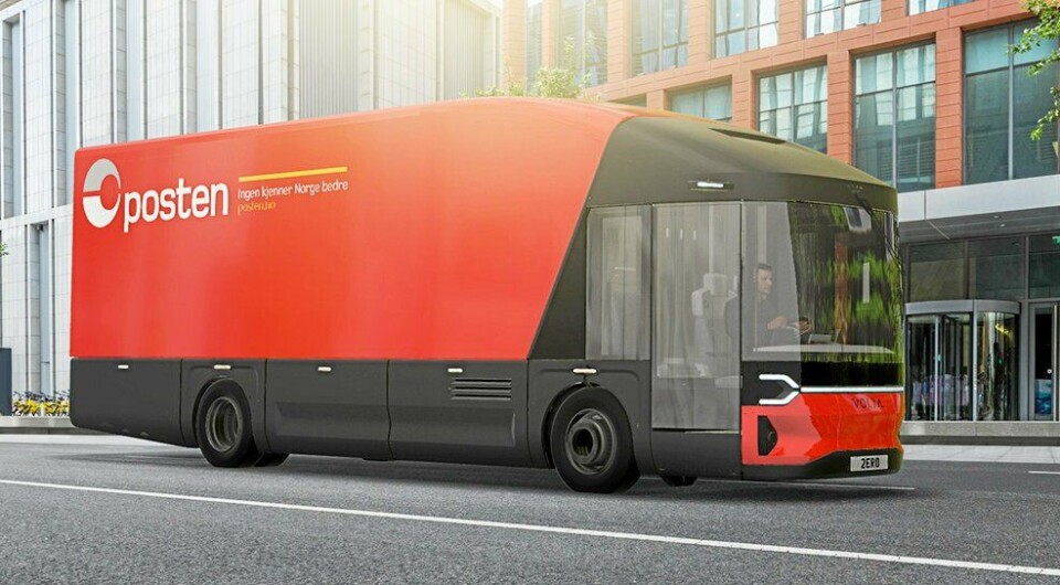 TESTES UT: Posten og Bring vil teste ut den elektriske lastebilen fra Volta Zero i bymiljøer.