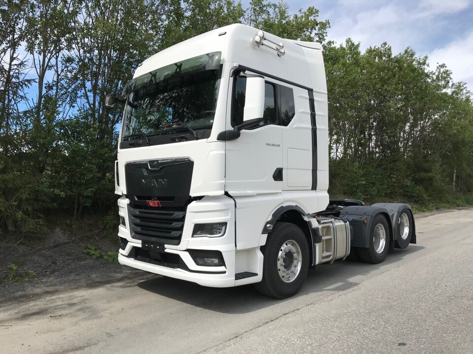 MAN TGX 28.510 på plass i Norge.