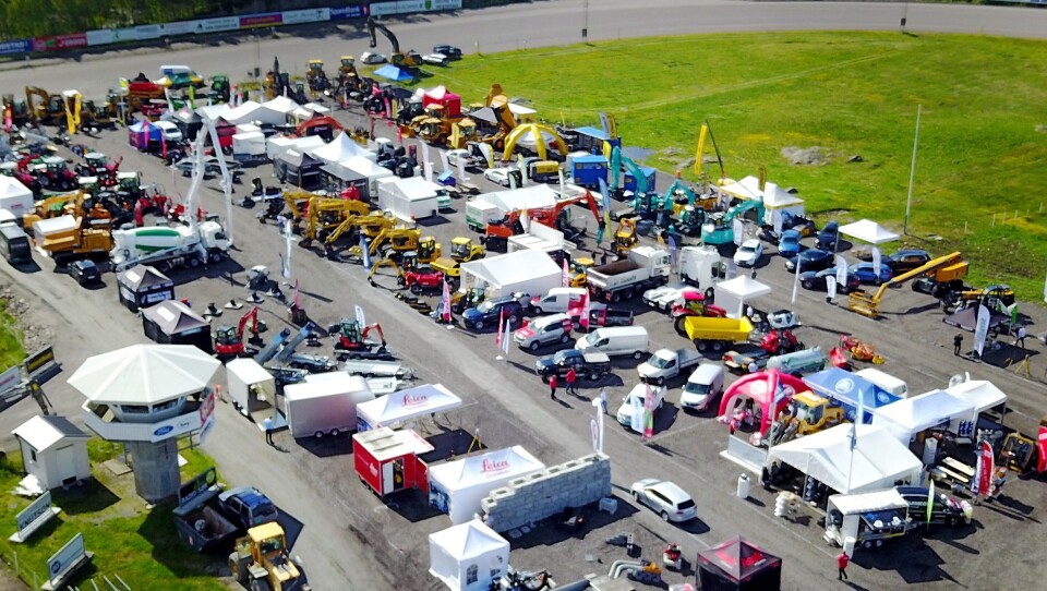 Anleggsmessa arrangeres hvert tredje år på Sørlandets Travpark i Kristiansand. Bildet er fra 2017.