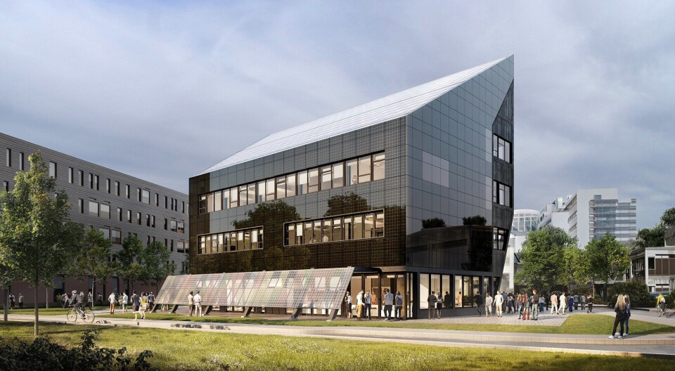 ZEB-LABORATORIET: Slik blir det nye ZEB-laboratoriet i Trondheim når det står ferdig i løpet av året. ZEB-LABORATORIET: Slik blir det nye ZEB-laboratoriet i Trondheim når det står ferdig i løpet av året.