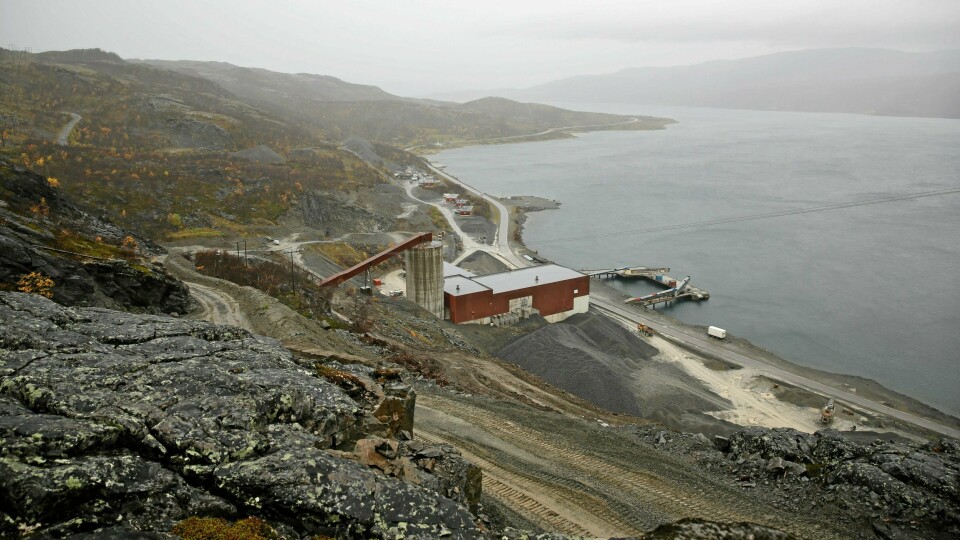 Dette er Nussir i Kvalsund kommune i Finnmark. Her utskipningsområdet som ligger i Repparfjorden. Snart blir det aktivitet her.