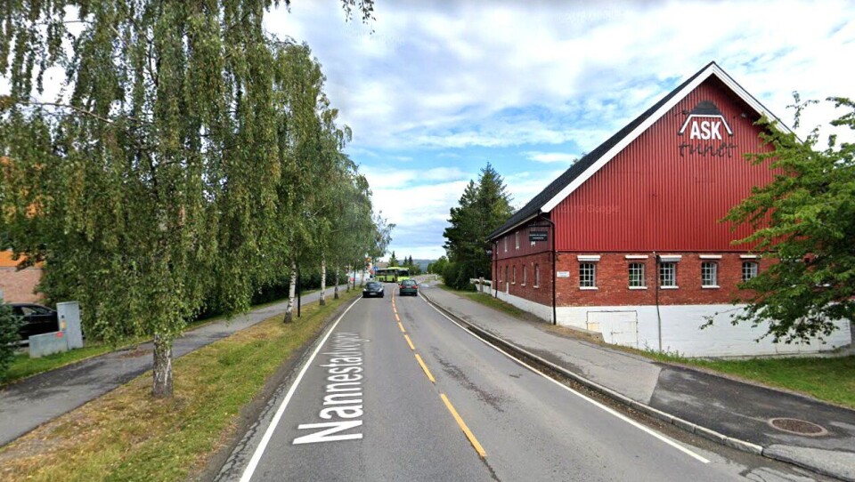 Fylkesvei 120 gjennom Ask i Gjerdrum er en av veistrekningene Hadeland Maskindrift skal drifte.