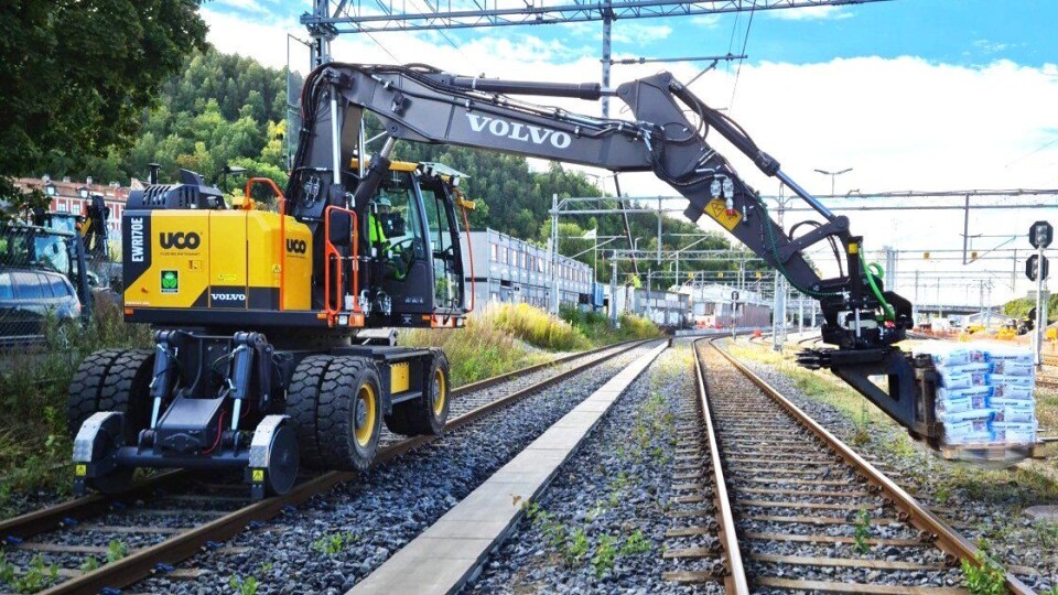 Første i Norge: Volvo EWR 170E High Rail.