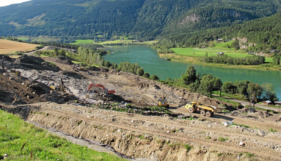 Illustrasjonsbilde fra veianlegg i Gudbrandsdalen.