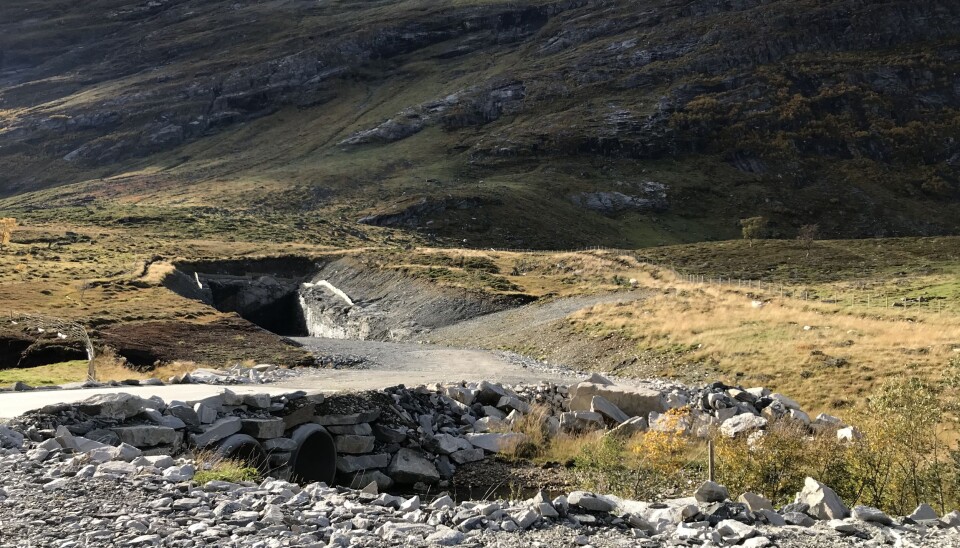 Tunnelinnslag Geirangertunellen.