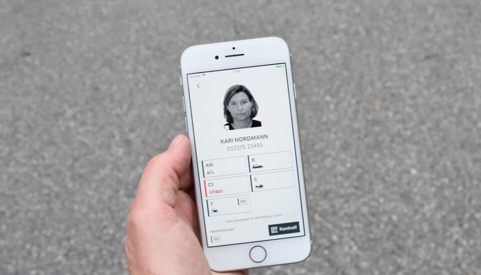 Digitalt førerkort.
