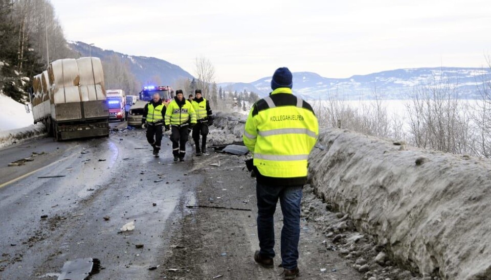 Kort tid etter denne kollisjonen, var leder for Kollegahjelpen og regionsjef Innlandet, Guttorm Tysnes, der for lastebilsjåføren.