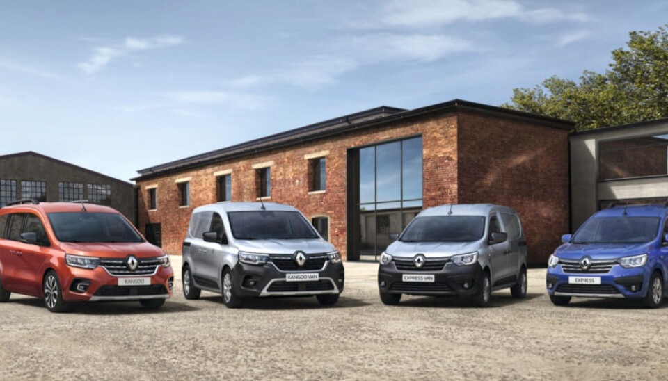 Nye Kangoo 5-seter, Kangoo varebil, Express varebil og Express 5-seter.