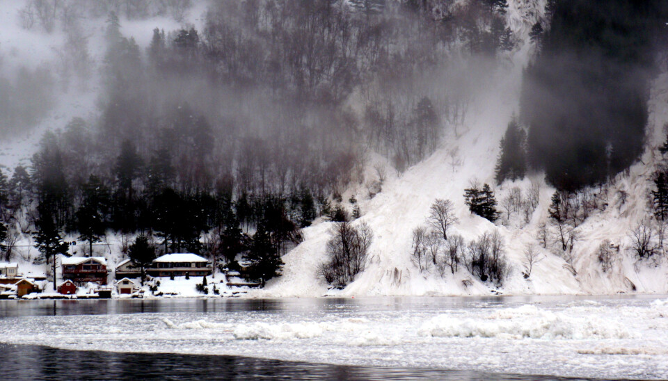 Snøskred i Sunndal kommune, Møre og Romsdal, i 2010.