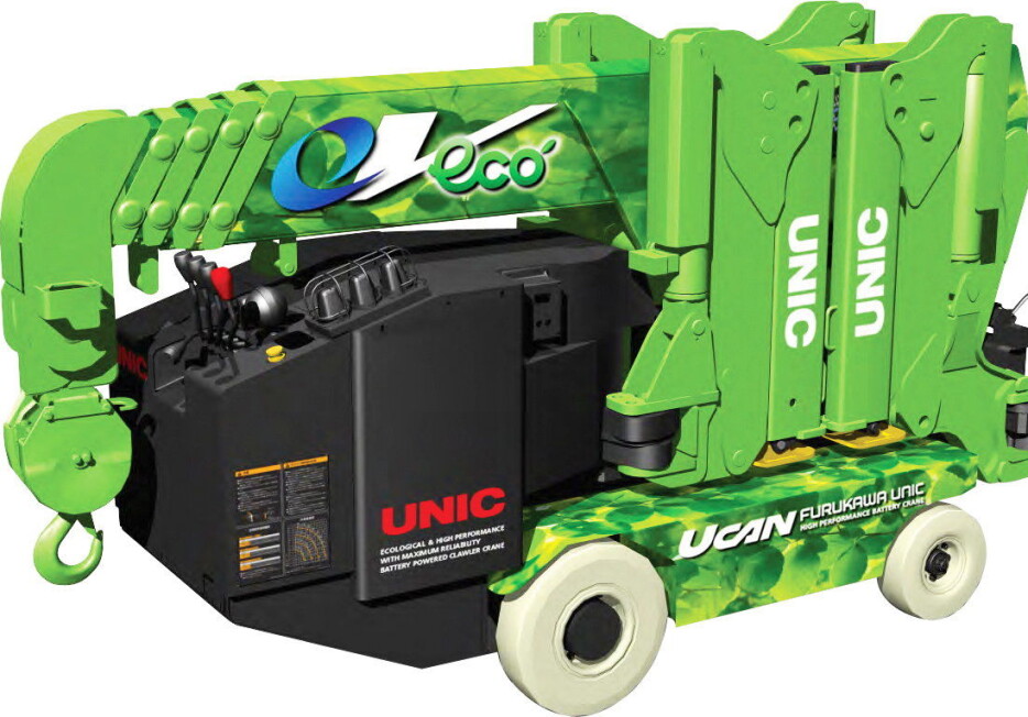 Unic-minikranene kommer med elektrisk drift og med forbrenningsmotor. Med hjuldrift og beltedrift.