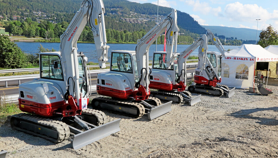 ABS-Maskin presenterte hele Takeuchi-serien i Mjøndalen 20. august, 2020, samtidig som Takeuchi TB370 ble lansert.