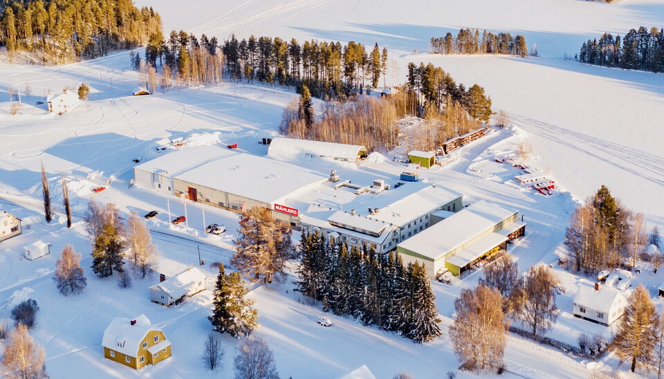Mählers har kjørt full fart ved fabrikken i Rossön. Foto: Mählers