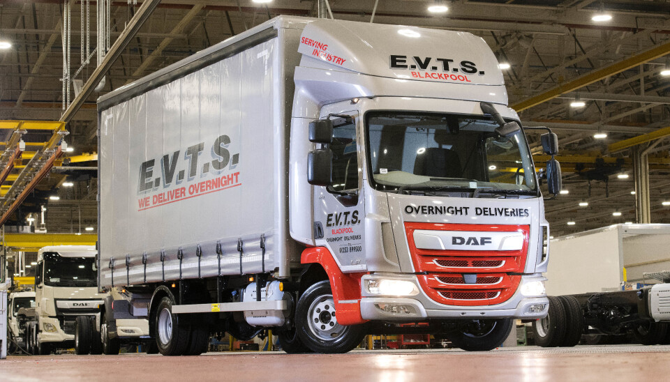 DAF LF nummer 200.000 hos Leyland Trucks er levert til EVTS i Blackpool.