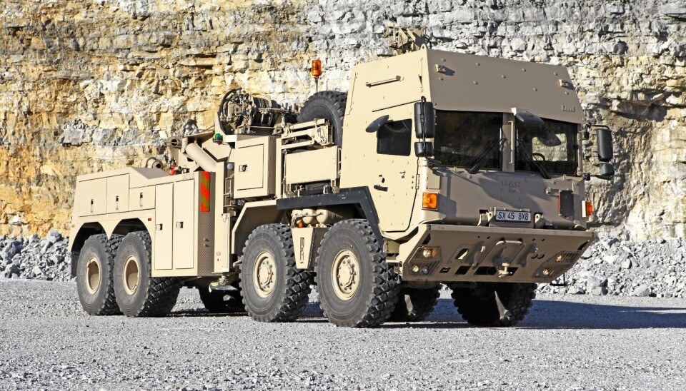 RMMV HTVR 8x8 er en bergingsbil for tøffe jobber, både på og utenfor vei. Forsvaret skal blant annet motta bergingsbiler fra RMMV de kommende årene, men vi kjenner ikke til om et oppsett som på bildet skal til den norske forsvarsmakten.