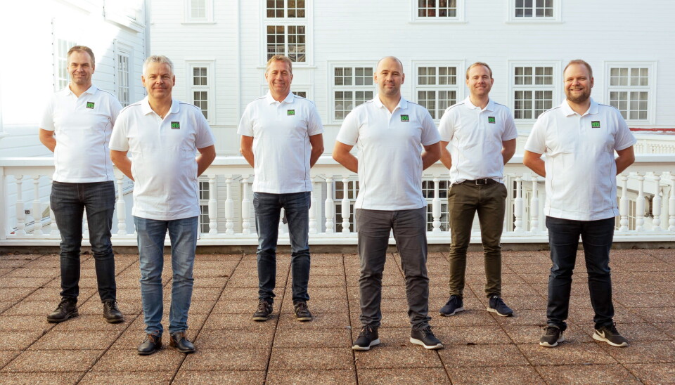 LEDERGRUPPA: Fra venstre: Espen Jensen, daglig leder i RG Crane, Frank Ole Srensen, daglig leder i RG Machine, Kjell Ster, daglig leder i RG Ekspert, Lars Hhre, CEO i Rental Group, Vegard Gjellum, daglig leder i RG Service, Kato Stien, daglig leder i RG Tunnel. Foto: Rental Group