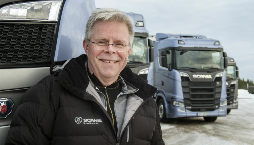 Frode Neteland, adm. direktør i Norsk Scania. Her fra Scania Winter ved en tidligere anledning. Scania Winter 2021 er avlyst pga. covid-19. Foto: Espen Braata