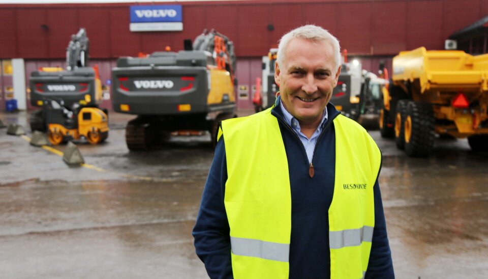 Arne Knaben ble i november ansatt som adm. direktør i Volvo Maskin AS i Norge. Han kommer fra Volvo-systemet, men fra lastebilsiden. Foto: Klaus Eriksen