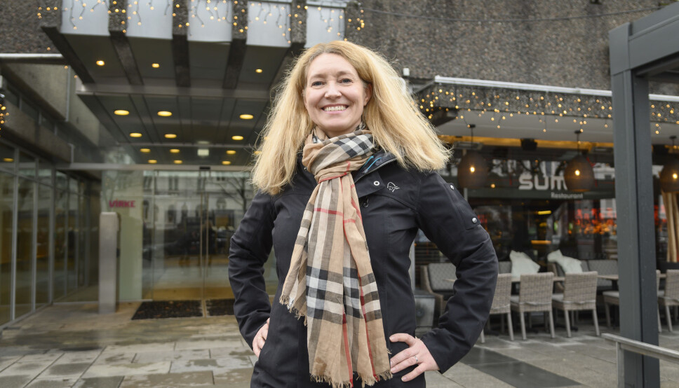 Tone Lindberg Grøstad, direktør i Maskingrossisternes Forening (MGF). MGF-medlemmene har hatt et shaky år bak seg. Foto: Espen Braata