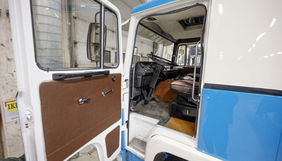 TRUKKET OPP: Scania 141’en har blitt fullstendig restaurert, både innvendig og utvendig.