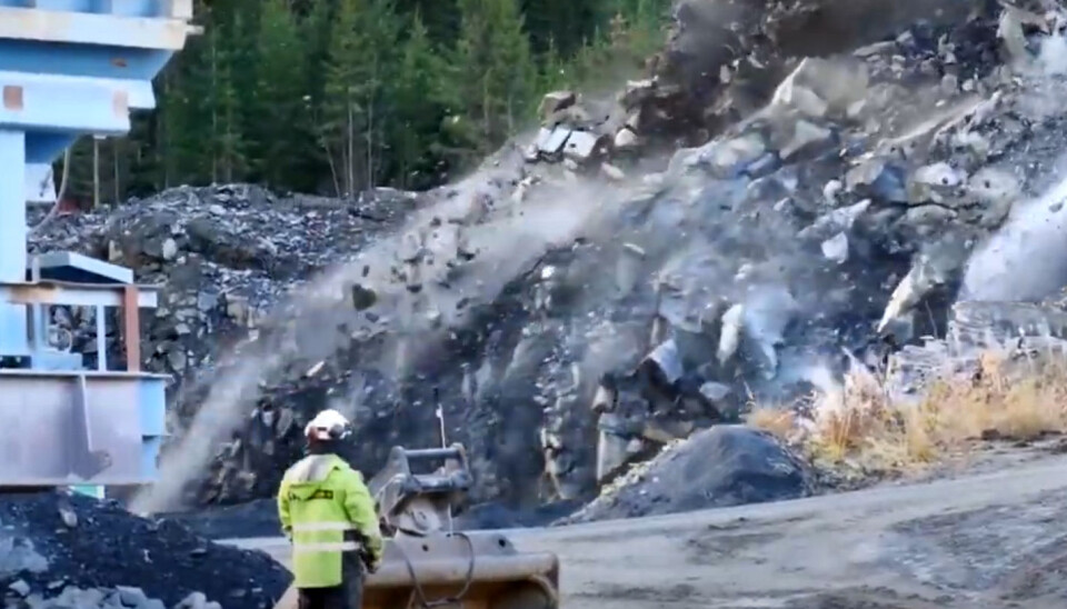 Spektakulært bilde fra videoen. Spektakulært bilde fra videoen.