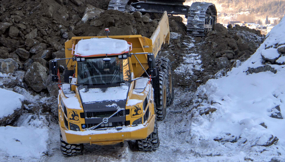 Illustrasjonsbilde, Volvo A25 rammestyrt dumper.