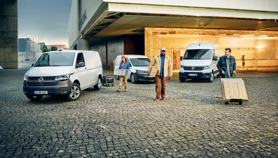 Volkswagen Transporter, Volkswagen Caddy og Volkswagen Crafter topper hvert sitt varebilsegment.