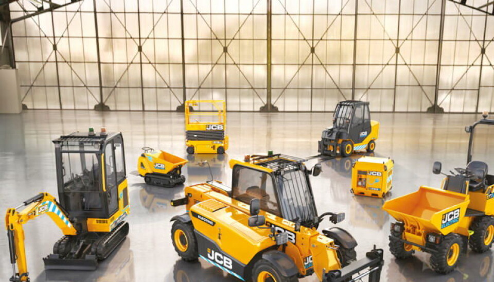JCB, det andre maskinmerket Rosendal Maskin representerer, leverer flere elektriske modeller.