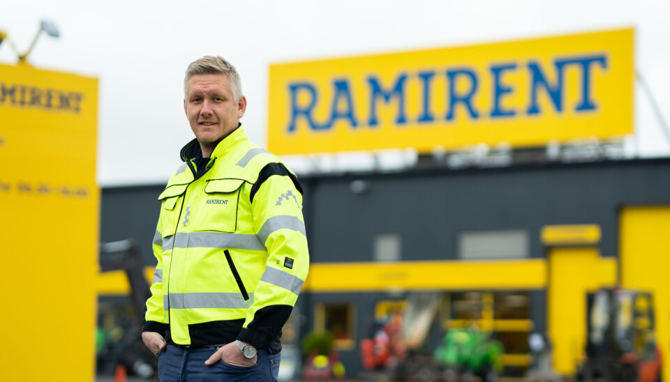 Salgs- og markedsdirektør i Ramirent Norge Amund Havig, er veldig stolt av å bli valgt som leverandør på et prosjekt hvor bærekraft og krav til fossilfrie løsninger er høyt på agendaen.