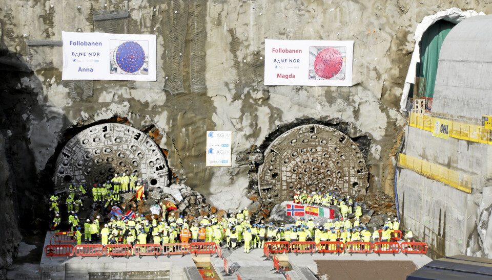 26. februar 2019 var det dobbelt TBM-gjennomslag i Ski kommune (Nå Nordre Follo). Tunnelene skal ferdigstilles i siste halvdel av 2021.