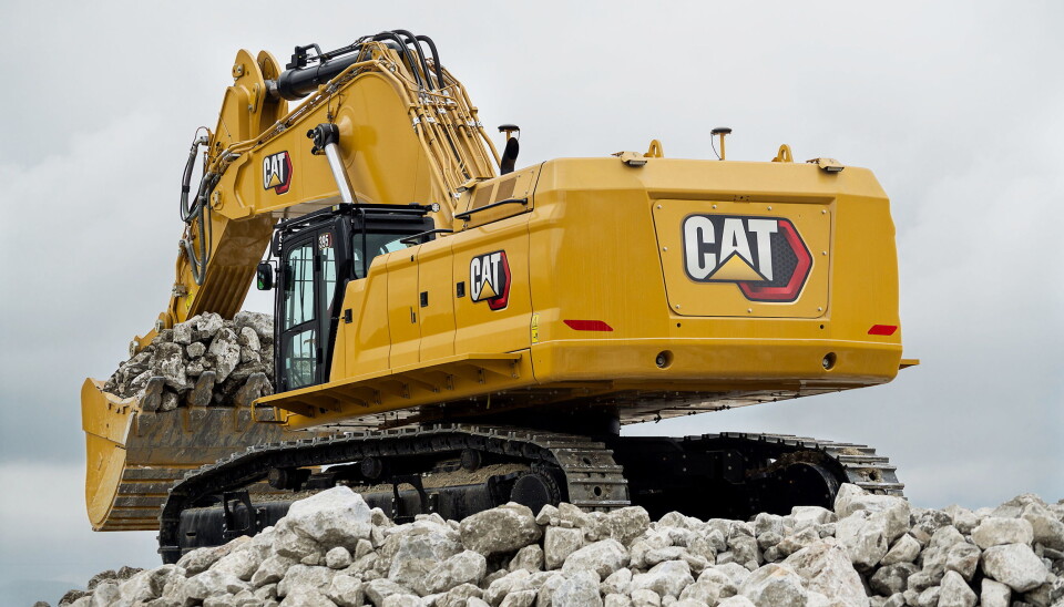 Den største av nyhetene er 94-tonneren Cat 395 som erstatter 390F. Foto: Cat