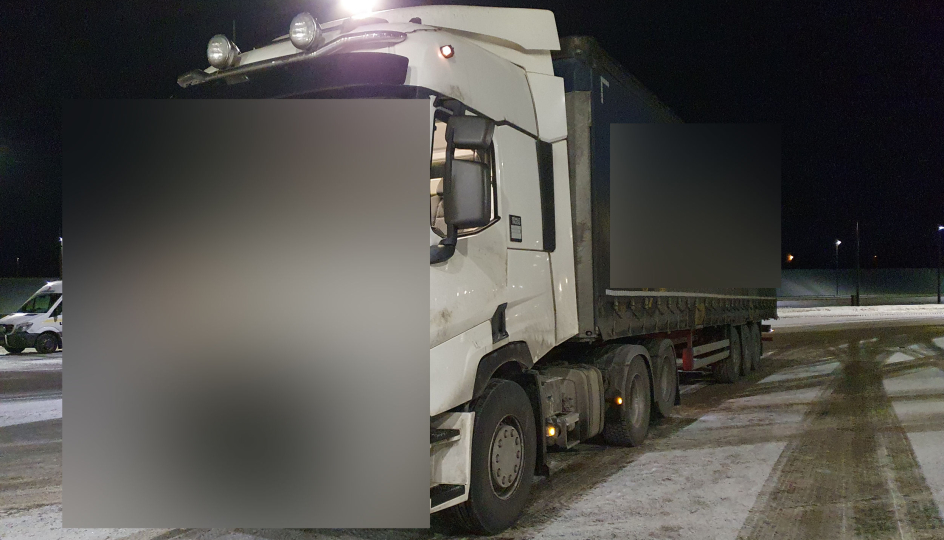 Denne norske trekkvogna ble avskiltet etter løyve-problemer.