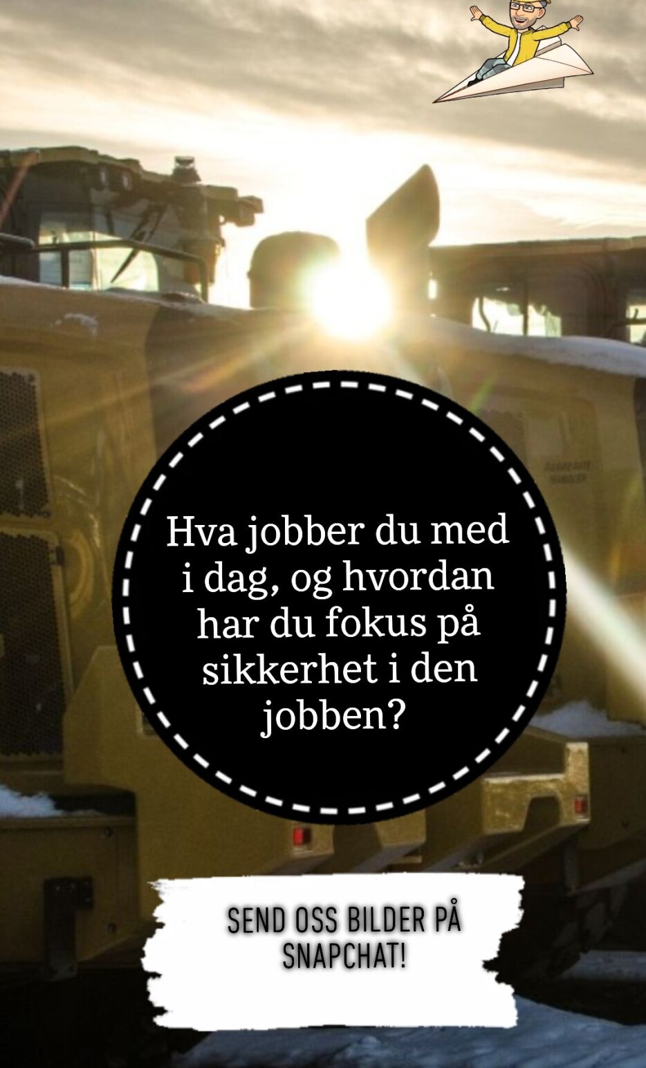 Skjermbilde fra Snapchat.