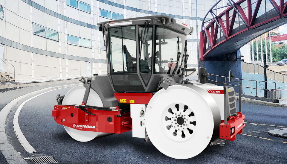 Dynapac CS1400VI statisk trehjulsvals.
Foto: Dynapac