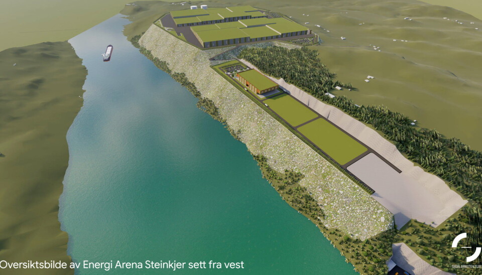 TRØNDELAG: Energi Arena Steinkjer slik prosjektet er tenkt, sett fra vest.