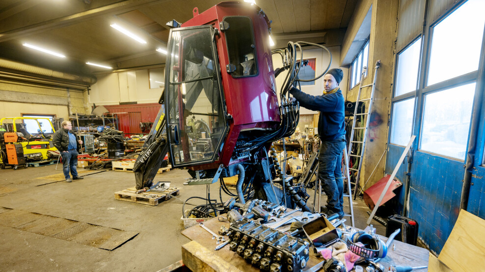 HYDRAULIKK: Kraner og hydraulikk er det som ligger W-Mek og Martin Jensens hjerte nærmest.