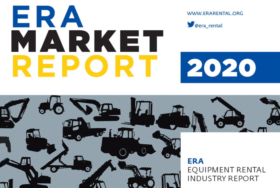 Markedsrapport fra European Rental Association, utgitt høsten 2020, som forteller om utleiemarkedet i Europa. Foto: ERA