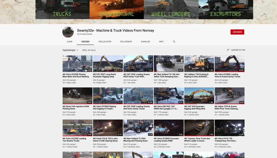 EGEN KANAL: 700 filmer har Swanty32e på sin YouTube-kanal.