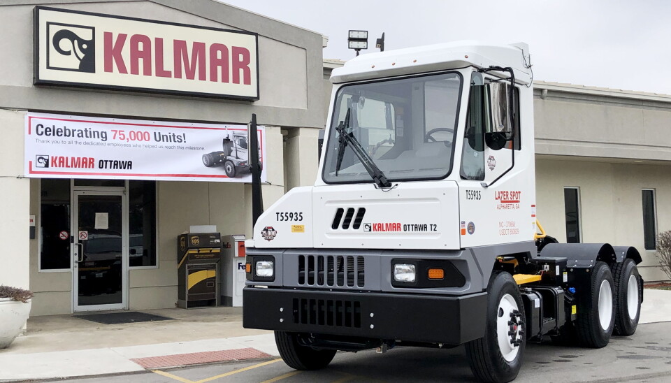 USA: Terminaltraktor 75.000 fra Kalmars USA-fabrikk.