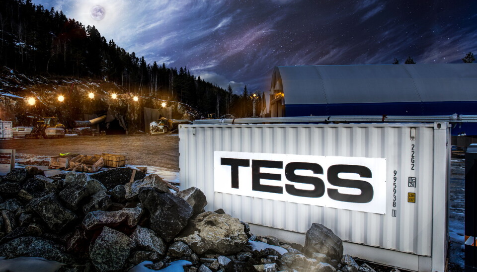 UTVALG: Det er ulike typer containere tilgjengelig fra Tess, her en container fra anlegg på Kongsberg.