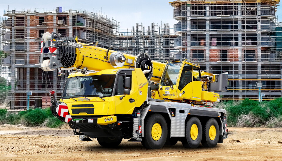 KLAR: Tre Grove GMK-modeller er klar for levering med nye cab2020 førerhus.