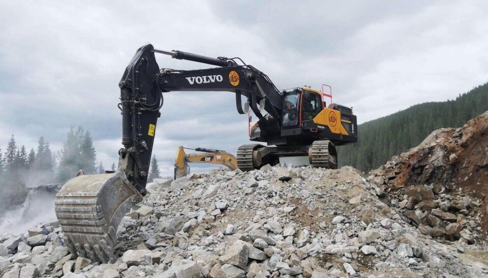 B&G er godt kjent med Volvo-maskiner fra før. Her er en EC480E i aksjon for selskapet.