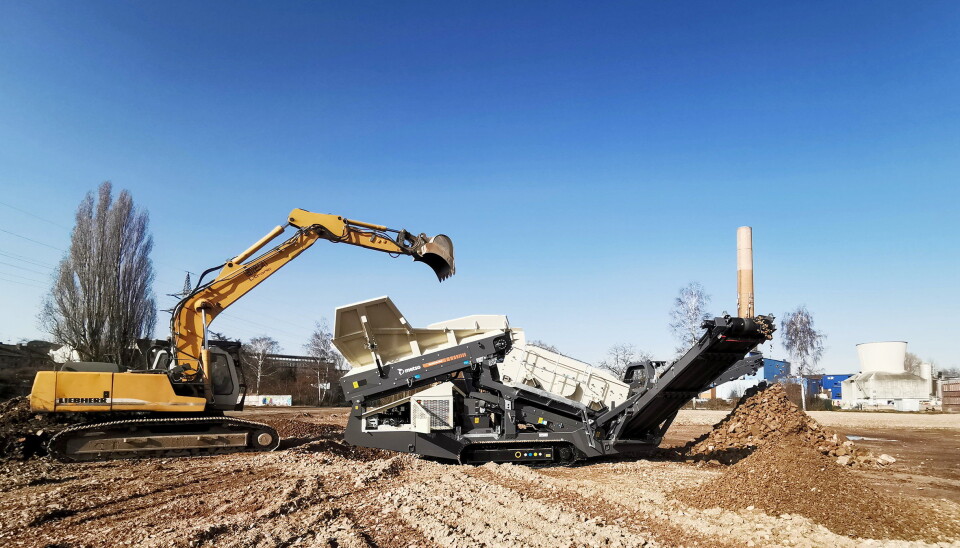 I AKSJON: Nordtrack S2.5 mobilt sikteverk i drift på et anlegg. Foto: Metso Outotec