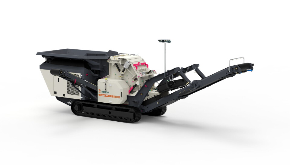 NY: Slagknuseren Nordtrack I908 slagknuser er lite og kompakt, og beregnet for mindre jobber. Foto: Metso Outotec
