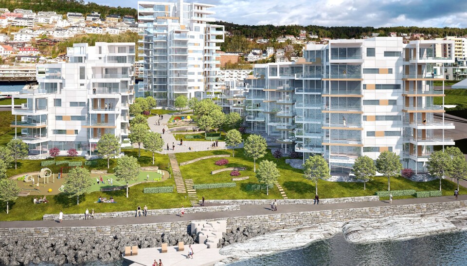 Når tredje og siste byggetrinn av Fri Sikt står innflyttingsklart i 2023, har det vokst frem en helt ny bydel med 158 leiligheter på Volsdalsberga, like ved Color Line Stadion i Ålesund. Siste byggetrinn består av en høyblokk på 14 etasjer.