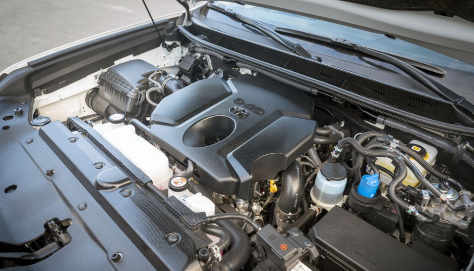 OPPGRADERT: Toyota har oppgradert sin 2,8 liters dieselmotor til 204 hestekrefter og 500 Nm.