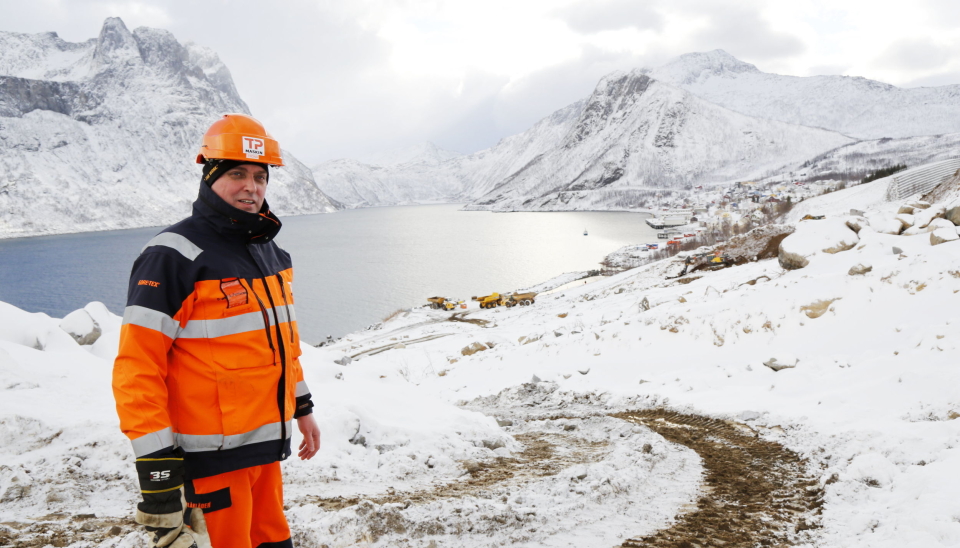 SPESIELT: - Dette er nok noe av det mer spesielle vi har hatt, sier eier og daglig leder Trond Pettersen i TP Maskin Finnsnes AS. Foto: Klaus Eriksen