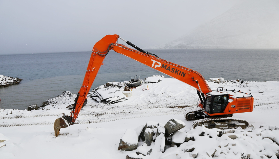 NY: Denne langarmede Cat 340-graveren er igså helt ny. Foto: Klaus Eriksen